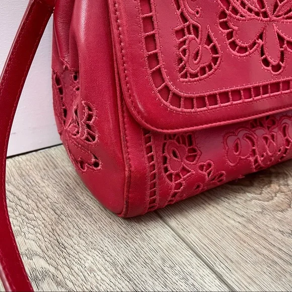 Dolce & Gabbana Medium Sicily Satchel Bag In Intaglio Leather in Red - Picture 6 of 17